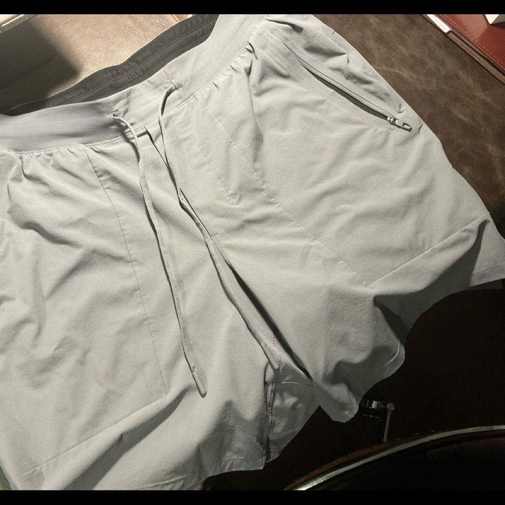 LuLu Lemon Grey Athletic Shorts Worn Once
